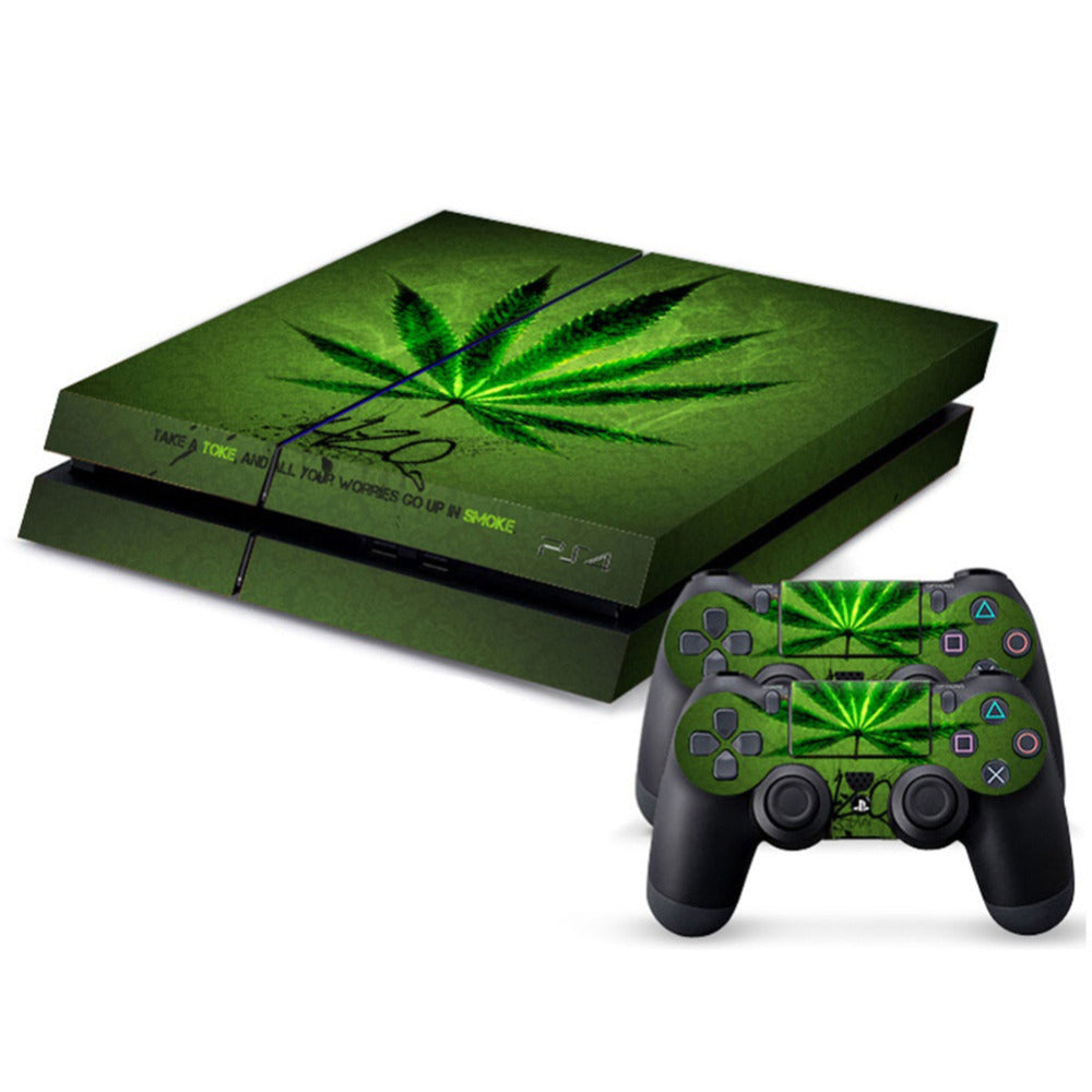 Green Flower Waterproof PS4 Skin