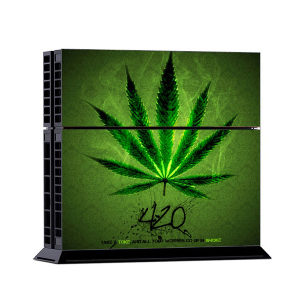 Green Flower Waterproof PS4 Skin